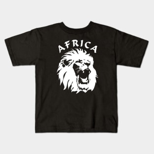 Roaring Lion Face | Africa Kids T-Shirt